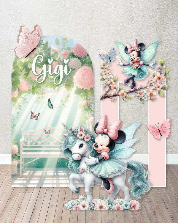 Fairy Minnie Characters/Custom PROPS Cutouts in Foam Board for Birthday Parties, Trending Minnie  Character  Decorations, Backdrops any theme.