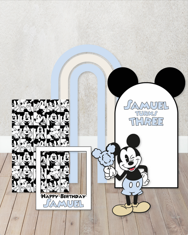 Vintage Mouse Characters/Custom PROPS Cutouts in Foam Board for Birthday Parties, Ferris Character  Decorations, Backdrops any theme.