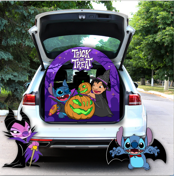 Trunk or Treat halloween themed party  Characters PROPS Cutouts Decorations. Mickey and Friends, KPop Demon Hunters, Kpop, Lilo Stitch, Mario