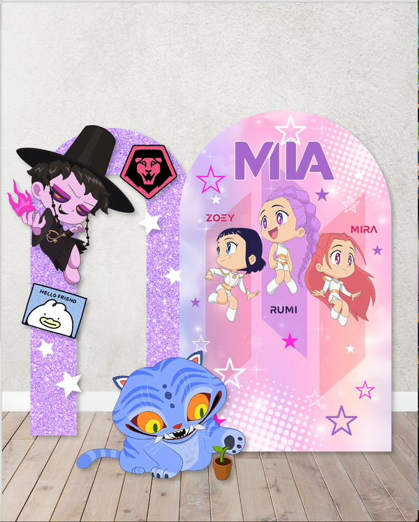 KPop Demon Hunters  Characters/Custom PROPS Cutouts in Foam Board for Birthday Parties, Ferris Character  Decorations, Backdrops any theme.