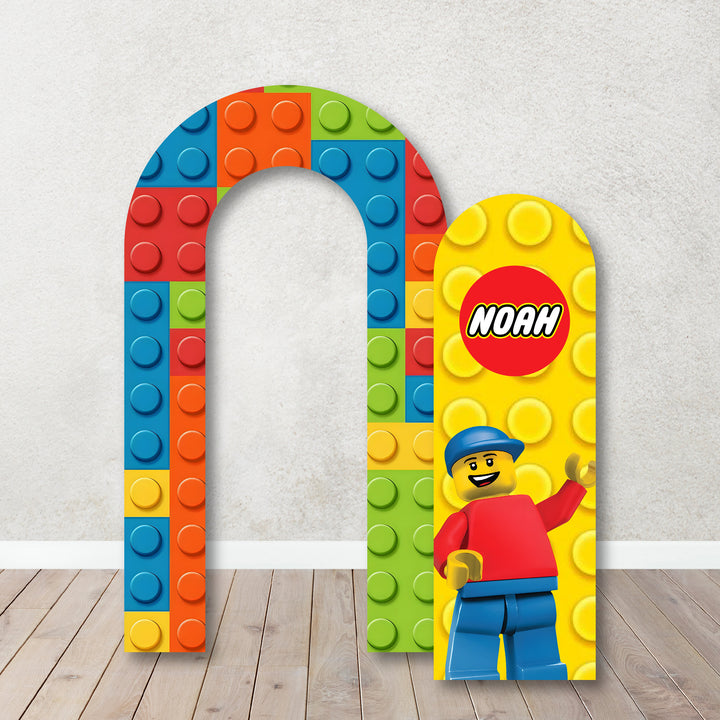 Personalized Inspired Mario, Sonic, Elsa Themed Party Foam Board Set, Building Brick Foam Board Arch Set, Kart, Paw Birthday Decoration