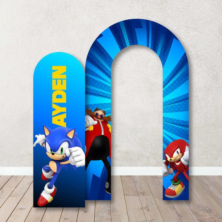 Personalized Inspired Mario, Sonic, Elsa Themed Party Foam Board Set, Building Brick Foam Board Arch Set, Kart, Paw Birthday Decoration