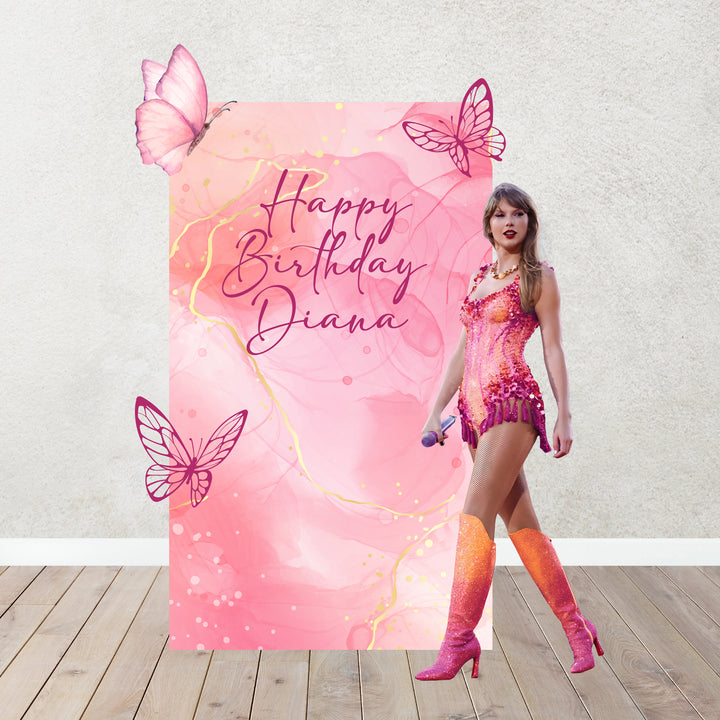 Taylor Swift Birthday Decoration Backdrop. In my year old era. It's me Hi, I am the birthday girl. Taylor lover party.Items sold Separately