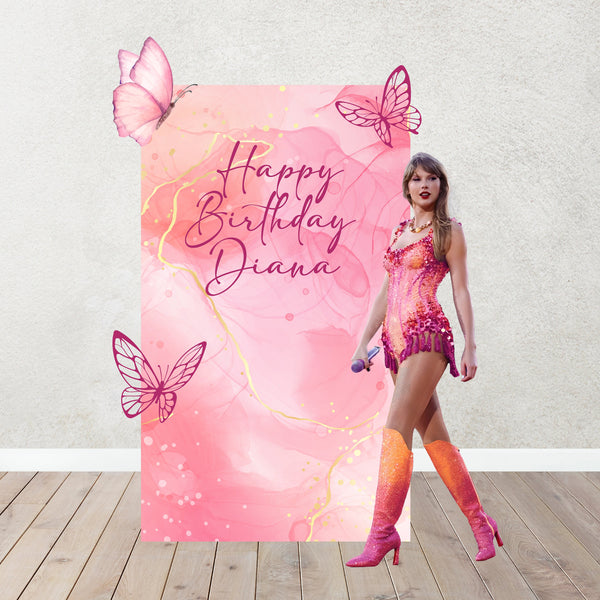 Taylor Eras Tour Birthday Decoration Backdrop.In my double digit era.It's me Hi, I'm the birthday girl. In my birthday era.