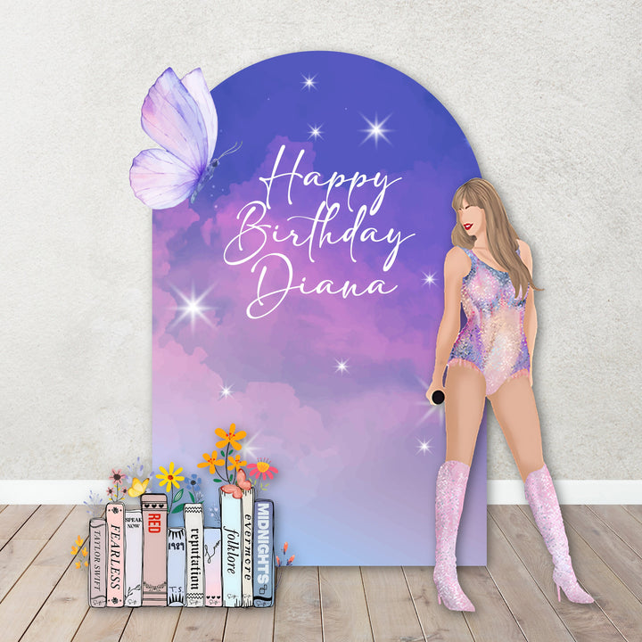 Taylor Eras Tour Birthday Decoration Backdrop.In my double digit era.It's me Hi, I'm the birthday girl. In my birthday era.