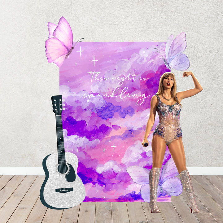 Friendship Bracelet's Taylor Birthday Decoration Backdrop. In my double digits era.Lover party, Eras party themed.Items sold Separately