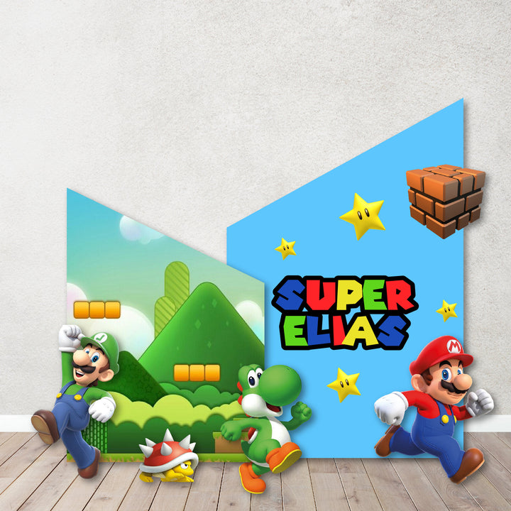 Characters/Custom PROPS Cutouts in Foam Board for kids Birthday Decoration Backdrops,Inspired Mario theme party Custom Party Props