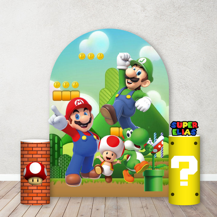 Characters/Custom PROPS Cutouts in Foam Board for kids Birthday Decoration Backdrops,Inspired Mario theme party Custom Party Props