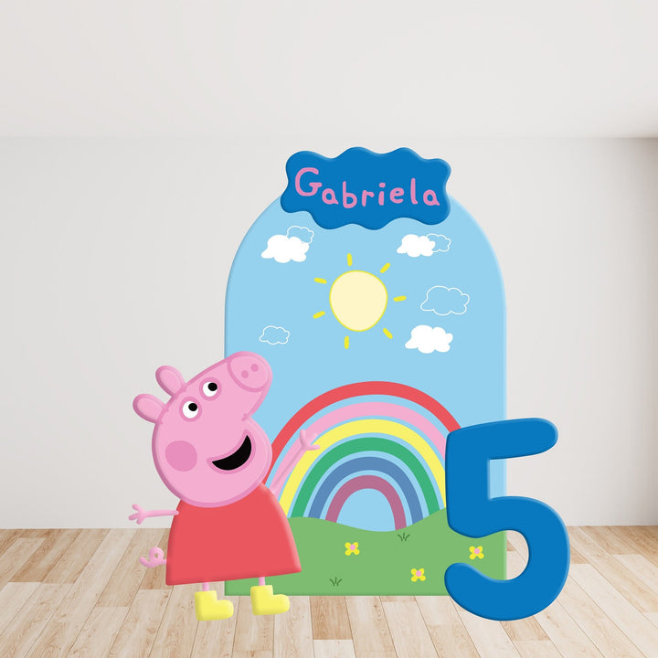 Characters/Custom PROPS Cutouts in Foam Board for Birthday Parties, Decorations, Backdrops, Inspired Pig theme party.Items sold Separately