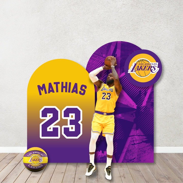 Basketball Theme Party Backdrops,Cut Out. Background. Slam, Dunk, LeBron James, Kobe inspired Backdrop,Items sold Separately