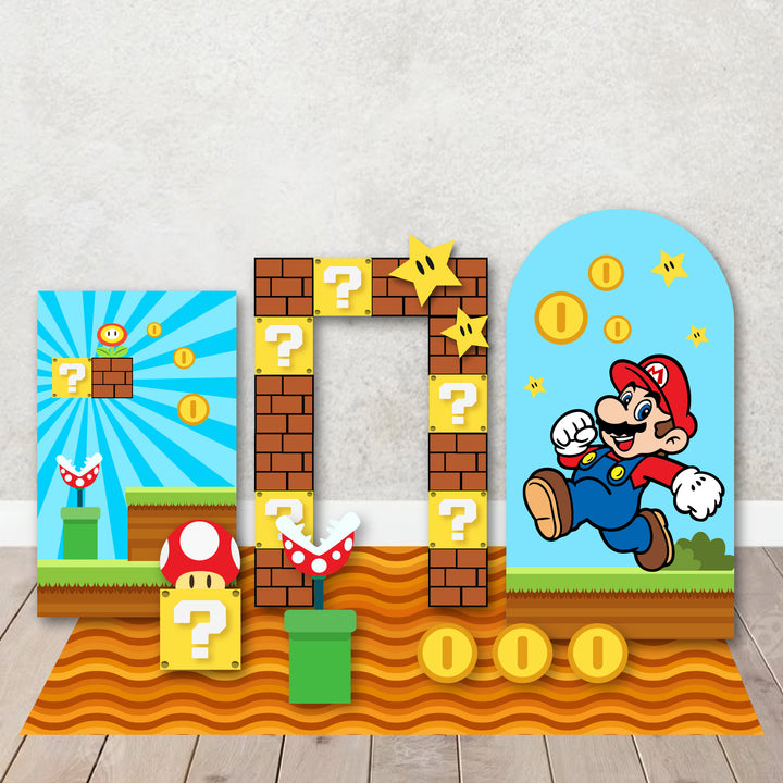 Characters/Custom PROPS Cutouts in Foam Board for kids Birthday Decoration Backdrops,Inspired Mario theme party Custom Party Props