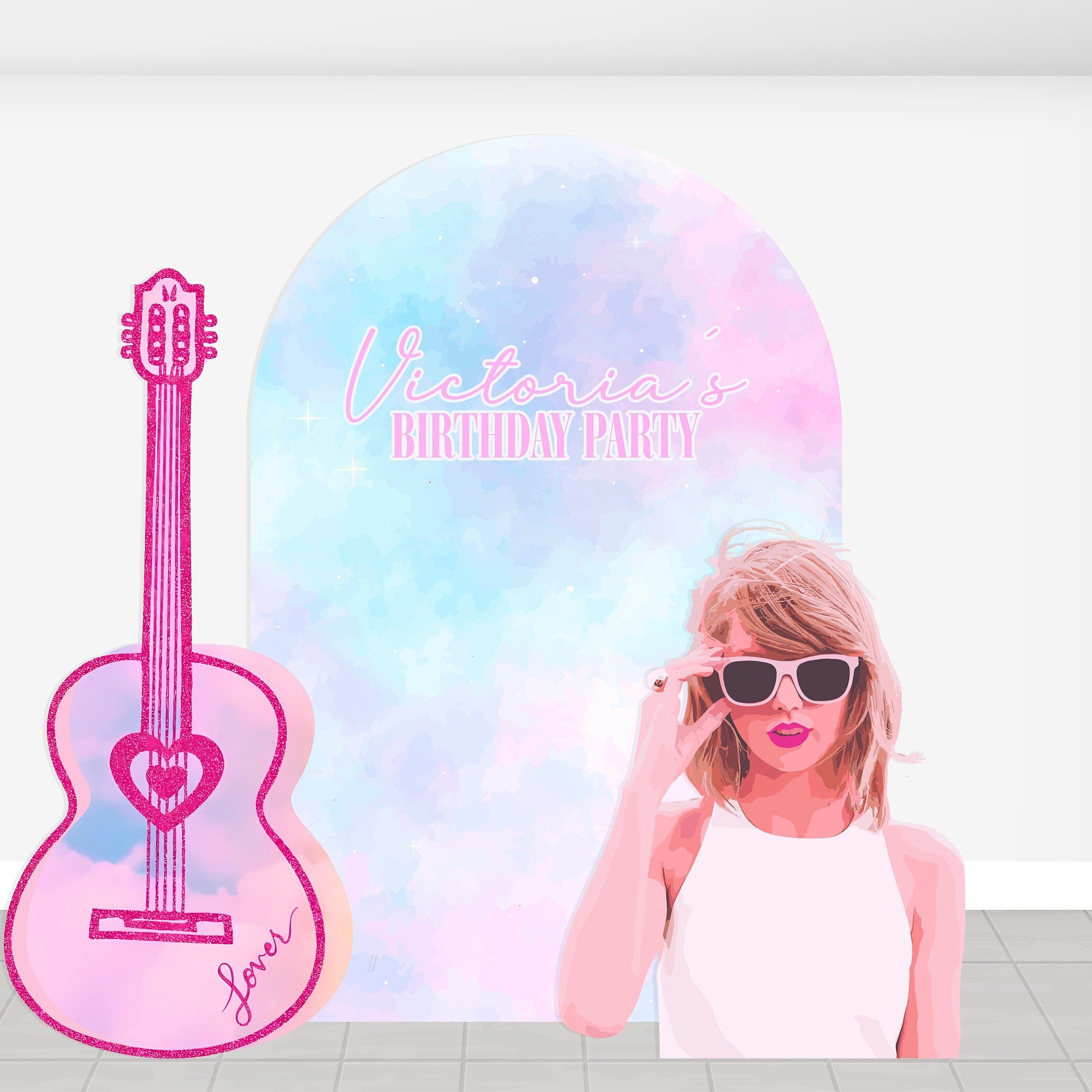 Friendship Bracelet's Taylor Birthday Decoration Backdrop. In my doubl ...