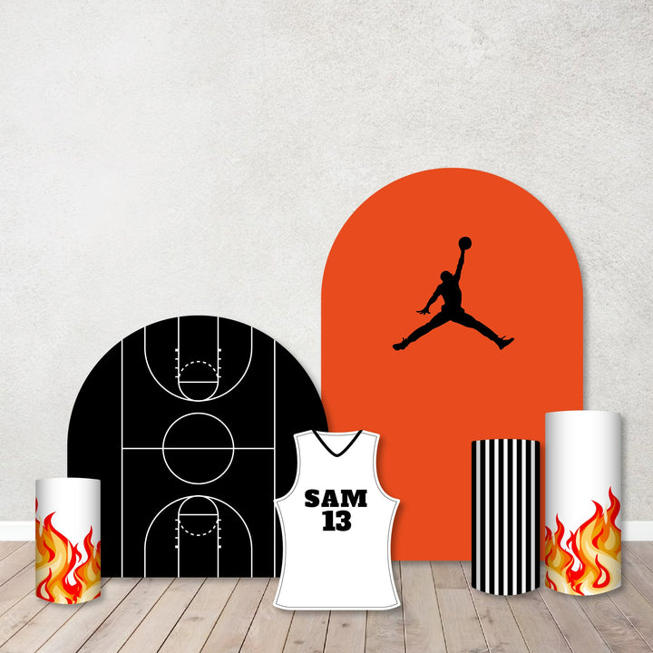 Basketball Theme Party Backdrops,Cut Out. Basketball Team Inspired Background. Basketball, Slam Dunk,Items sold Separately