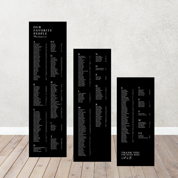 Custom Seating Chart for Weddings, Parties, Events, Wedding seating chart, Rectangular or Arched Panel Entrance Sign Acrylic Custom.Signs
