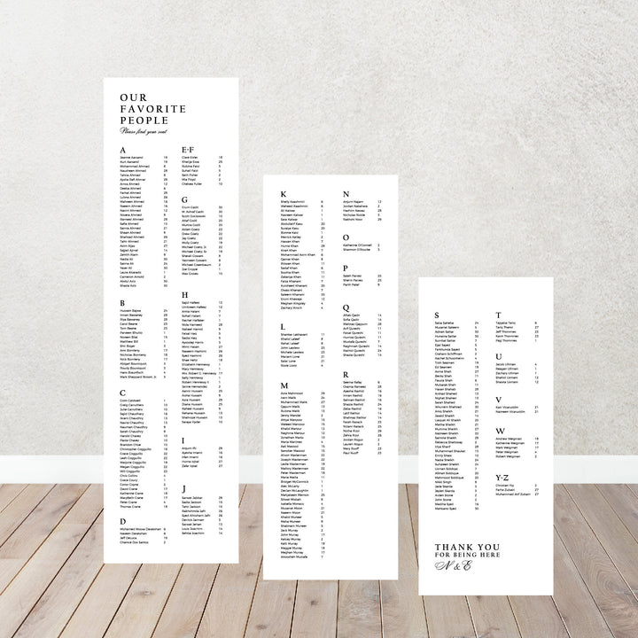Custom Seating Chart for Weddings, Parties, Events, Wedding seating chart, Rectangular or Arched Panel Entrance Sign Acrylic Custom.Signs