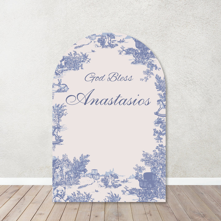 Pink|Blue Toile Vintage Backdrops, Welcome Signs, Props for Baby Showers,Weddings| Custom Toile Print. Items sold Separately