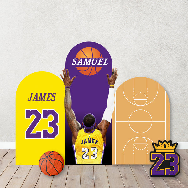 Basketball Theme Party Backdrops,Cut Out. Background. Slam, Dunk, LeBron James, Kobe inspired Backdrop,Items sold Separately