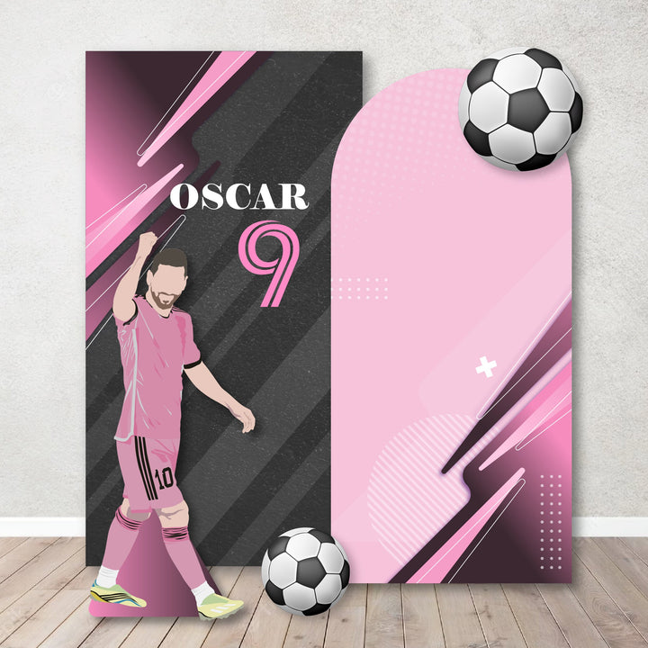 Personalized Messi Themed Party Foam Board Set, Lionel Messi Foam Board Arch Set, Soccer Theme Birthday Foam Board Decoration