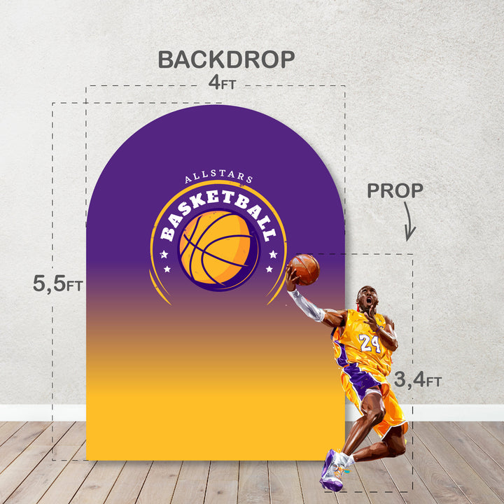 Basketball Theme Party Backdrops,Cut Out. Background. Slam, Dunk, LeBron James, Kobe inspired Backdrop,Items sold Separately