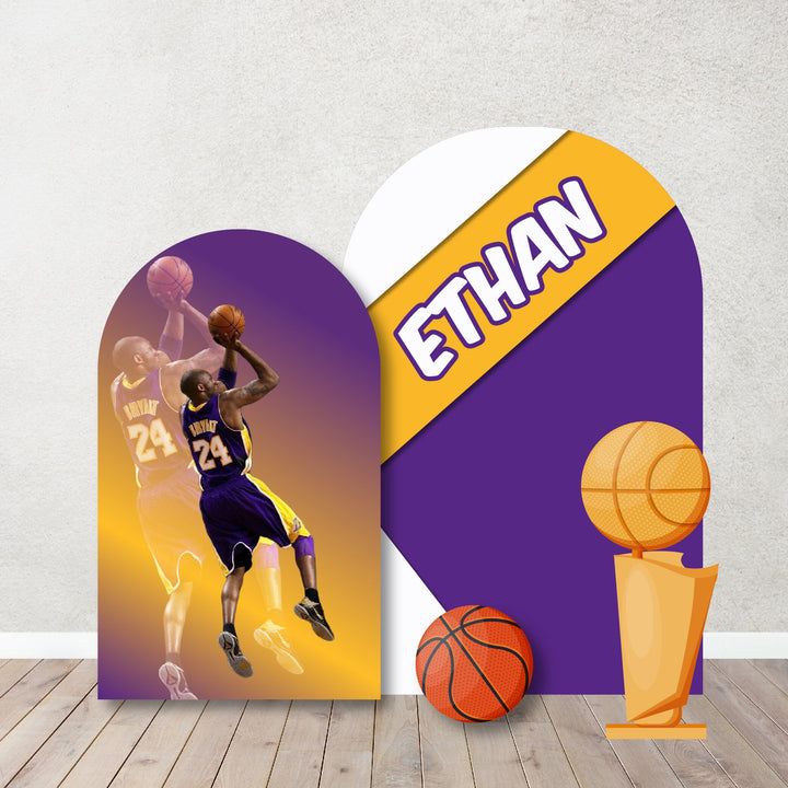 Basketball Theme Party Backdrops,Cut Out. Background. Slam, Dunk, LeBron James, Kobe inspired Backdrop,Items sold Separately