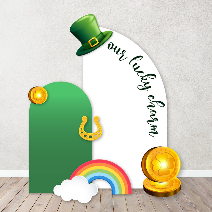 St Patrick's Day Party Decor, Backdrops, Lucky One Party Decor Foam Board St Paddy's | Our lucky charm gender reveal Items sold Separately