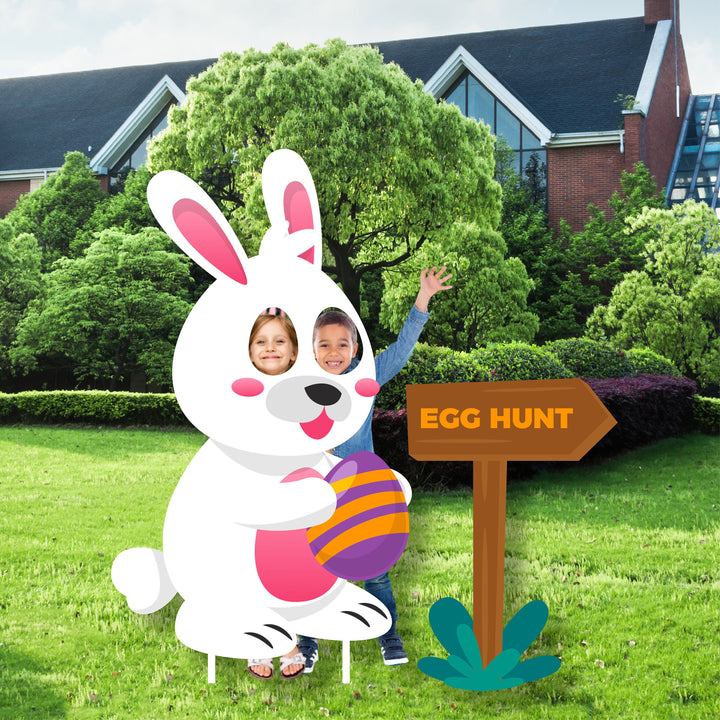 Happy Easter Yard Signs, Easter Yard Signs, Easter Decorations, Easter Lawn Signs, Easter Eggs, Easter Bunny, Easter Photo Props