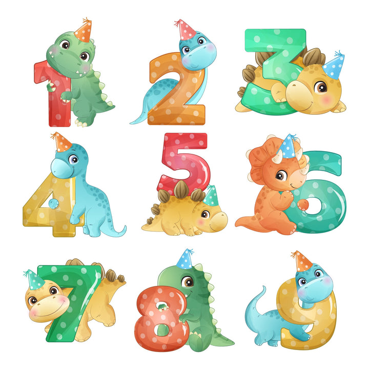 Characters/Custom PROPS Cutouts in Foam Board for kids Birthday Decoration Backdrops, Baby Dino themed party Custom Party Props