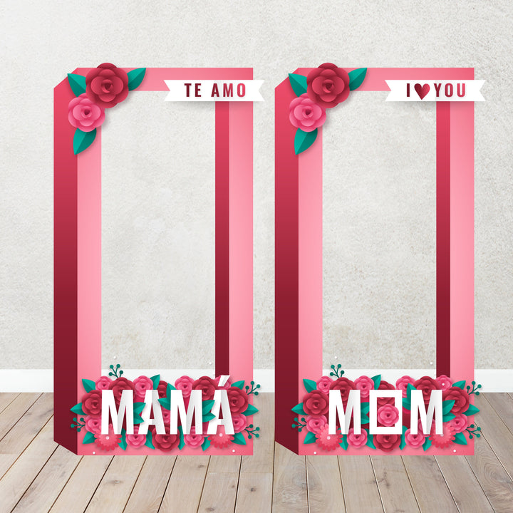 Mother's Day Backdrops,Props for Mothers Day,I love you Mom yard sign,Happy Mothers day sign, Prop in Foam board| Flower Box in Foam board