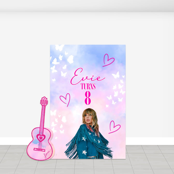 Taylor Swift Birthday Decoration Backdrop. In my year old era. It's me Hi, I am the birthday girl. In my galentine era.Items sold Separately