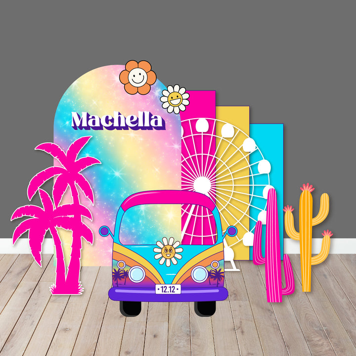 Custom Birthday Party Backdrops- Cut outs-Coachella-Kitty-Rollerskating - Selena Bidi-Elena- Girl Superhereo -Taylor Swift Sold Separately