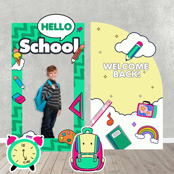 Back to School Characters/Custom PROPS Cutouts in Foam Board for Birthday Parties, Trending Pink Cartoon Character  Decorations, Backdrops any theme Back to school