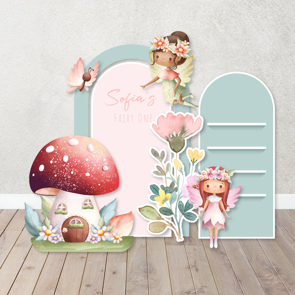Fairy First Birthday, Fairy's One Birthday Themed Characters PROPS Cutouts Fairy Birthday Decorations, Fairy Backdrops