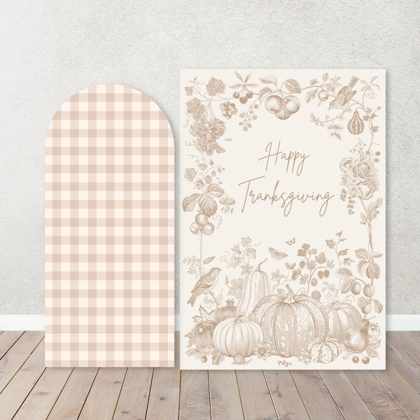 Characters/Custom PROPS Cutouts in Foam Board-Coroplast, Friendsgiving Parties,Our Little Turkey Thanksgiving Backdrops,Holidays Party Decor