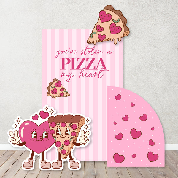 Valentines's Collection- Love you to Pizzas- Slice Slice Baby- Love you Two Pizzas- You've stolen a Pizza my Heart  Backdrop- Props